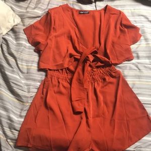 Rust color romper